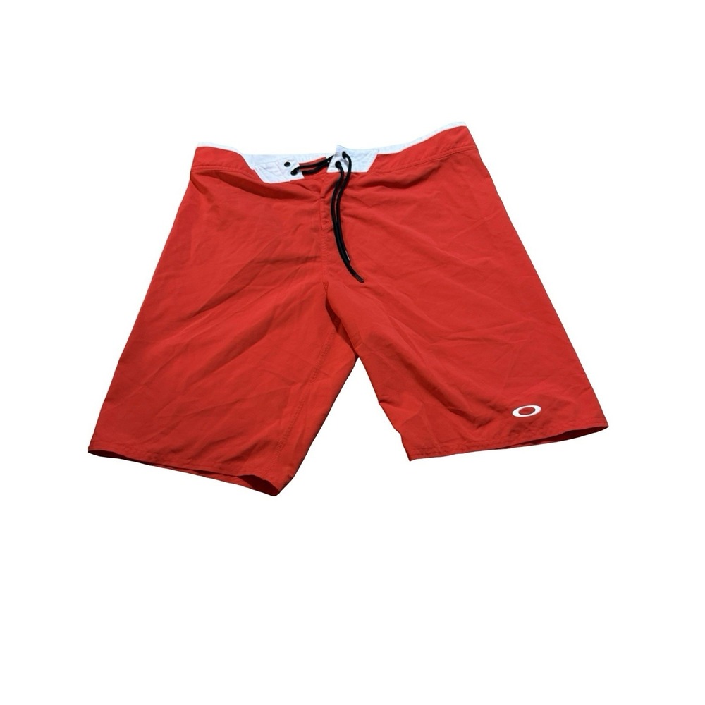 Oakley Red/White 21 Inch Board Shorts - Size 36 - $75